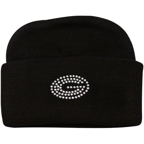 Georgia Bulldogs Newborn Girls Black Rhinestone Knit Beanie