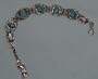 Egyptian Bracelet - Decorated with Blue Scarabs - Good Luck Gift - (BRAC08)