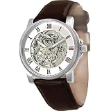 KENNETH COLE AUTOMATIC SKELETON MEN\'S WATCH SILVER & BROWN KC1515 by Kenneth Cole
