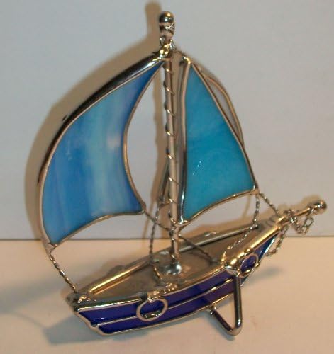 Sail Boat 3-D Stained Glass Piece