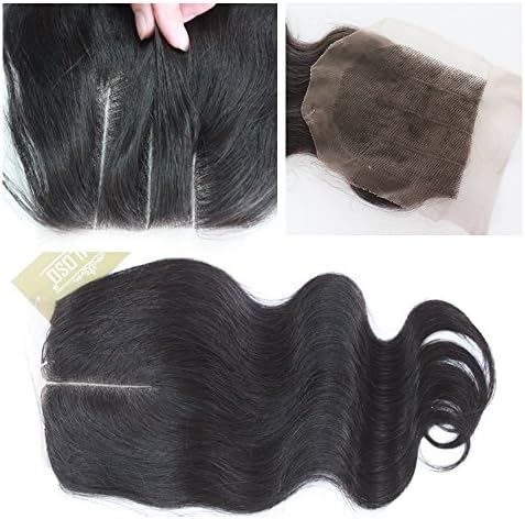 3 Way Part 4*4 Inch Lace Top Closure Body Wave Remy Human Hair Can Be Dyed By Samloso® (12")