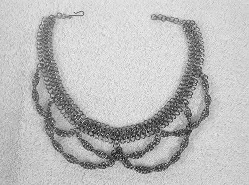 Chainmaille Spiral Swag Necklace by 10Cube Art Chainmail
