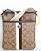AUTHENTIC COACH HERITAGE STRIPE SWINGPACK 43553 KHAKI/MAHOGANY