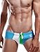 SEOBEAN Mens Low Rise Sexy Swimwear Boxer Brief Trunks 2228