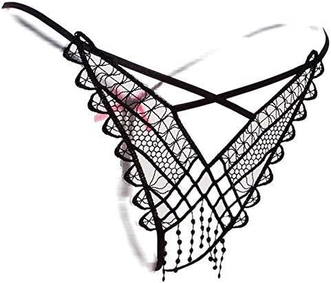 Vesst Women's Hollow Out G String Lingerie Underwear with Bow