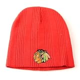 Urban Boundaries - Chicago Blackhawks Ribbed Knit Beanie (Red)