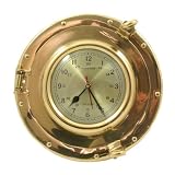 Sailor's Vintage Brass Ship Porthole Port Hole Nautical Wall Clock