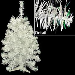 2' Shimmering White Iridescent Artificial Christmas Tree - Unlit