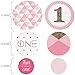 Big Dot of Happiness Girl 1st Birthday - Fun to be One - Confetti and Balloon First Birthday Party Decorations - Combo Kit