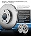 Callahan Brake Parts Rear Brakes Kit For Acura TL 2004-08 | Honda Element 2003-11 - Disc Rotors with Ceramic Brake Pads + Hardware, EBYK018698