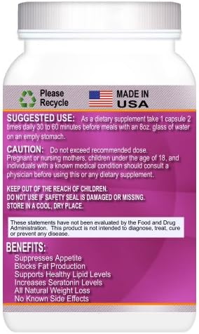 Garcinia Cambogia MAXX 60% HCA Pure Garcinia Cambogia Extract 3000mg Fruit Rind For Maximum Weight Loss & Appetite Suppressant With Calcium, Potassium & Chromium For Men & Women All Natural Dietary Supplement