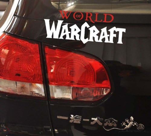 World Of Warcraft 19*7 CM Car Decoration Sticker White Color DF-007W