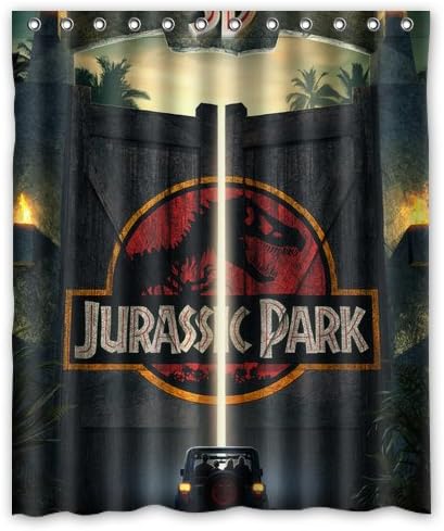 Singing bathroom 3D Jurassic Park Door Custom Create Design Own Waterproof Shower Curtain Bathroom Curtains 36"(W)x72"(H)