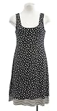 511t5wkeJUL. SL160  Bailey 44 Black Jersey Dot/Stripe Smurfette Shift Dress