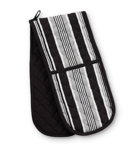 Woven Stripe Double Oven Gloves