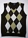 Argyle Sweater Vest - Brown : Medium