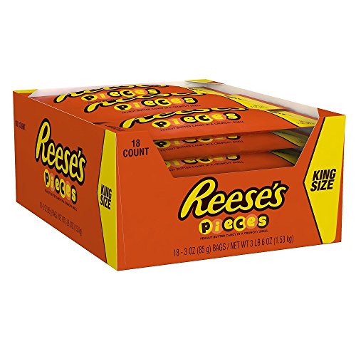 REESE'S PIECES Candy (3-Ounce Packages, Pack of 18)