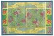 Laser Printed Split Bamboo Purple Iris Placemat 18" x 12" Set / 6