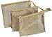 Kingsley Gold Mesh Travel/Cosmetic Bag Set (3 Piece)