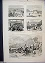 1879 ZULU WAR FORT HELPMAKAAR TROOPS TRANSPORT PRINT