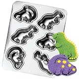 Wilton Mini Dinosaurs Muffin Treats Cupcake Pan Mold (2105-9331, 1993) ~ 6 Cavity ~ Retired Collectible
