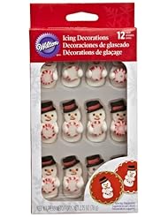 Kitchen: Wilton 710-0119 Snowman Stripe Mint Decoration - Wilton