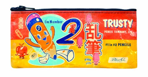 Blue Q Number 2 Pencil Case