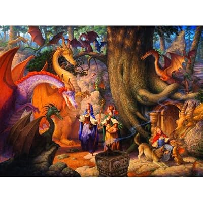 Confabulation of Dragons 1000pc Jigsaw Puzzle by Scott Gustafson