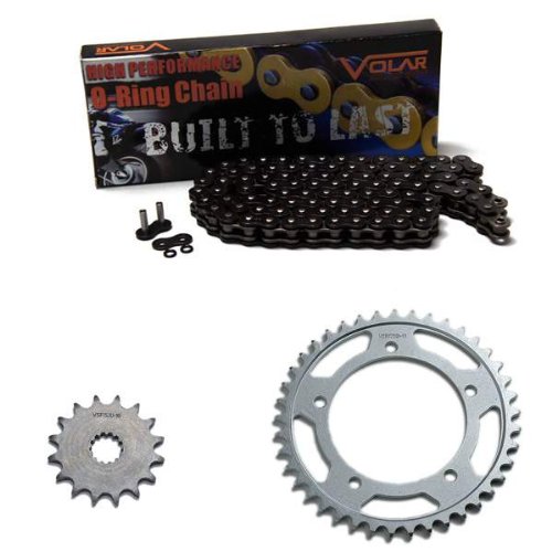  20062010 Suzuki GSXR 750 Black ORing Chain and Sprocket Kit