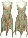TWO OF US Floral Print Smocked Crinkle Dress
