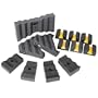 Auralex XPANDER-SET Aural Xpander Sonic Tool Kit: 1- 14 Xpander Mic Baffle; 2- 8 Tri-Xpander Mic Baffles; 4- 6 Trap-Xpander Mic Baffles; 6-PlatFeet Mic Stand Floaters in Charcoal Only