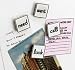 Kitchen & Housewares : Say Word 4 Nickel Magnets Set
