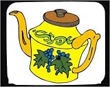 Mouse Pad with decorated, teapot, crockery, China, Asia, pottery, ceramic, design
