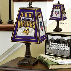 Vikings - Art Glass Table Lamp (14in)