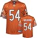 Brian Urlacher Jersey: Reebok Orange Replica #54 Chicago Bears Jersey - Large