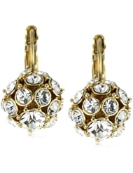kate spade new york "Lady Marmalade" Gold-Tone Crystal Lever Back Earrings