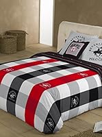 Beverly Hills Polo Club Juego De Funda Nórdica Boston (Blanco / Rojo / Gris)