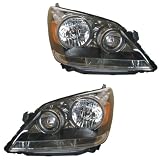 05-07 Honda Odyssey Headlights Headlamps Head Lights Lamps Pair Set by Aftermarket