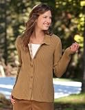 Button-front Ribbed Cardigan