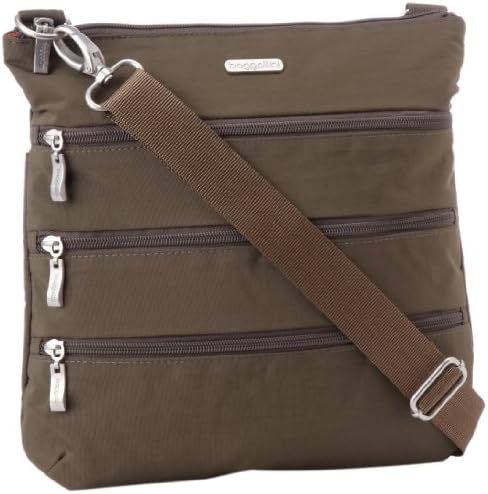 Baggallini Big Zipper Bagg- Solid Nylon Crinkle