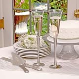 Rhinestone Flutes and Server Set