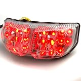 Transparent Clear Lens Fashion Style Replacement Easy Installation Integrated Stop Tail Turn Signal Brake Indicator Lights For Yamaha FZ1 06-07