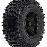Proline 117312 Badlands 2.8" All Terrain Tire Mounted on Desperado Black Wheels
