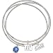 LogoArt New York Giants Crystal Bangle Bracelet