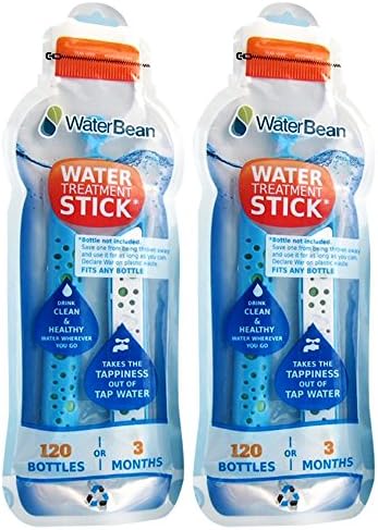 WaterBean Water Bottle Purifying Filter Stick - Two Packs (blue)