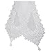 Home-X Lace Table Runner. White