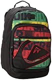 Quiksilver Men's Schoolie Backpack, Comp Word Stripe Black, One Size