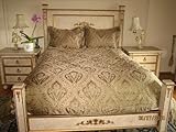 Monaco Comforter Set Oversize, Overfilled 4 piece set Queen-Sage