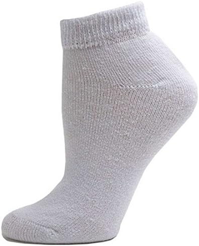 Sole Pleasers Women's White Diabetic Low-Cut Socks - 3 Pairs