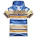 Comemall Baby Boys Summer Cotton Short Sleeve Clothes T-Shirt Striped Polo Shirt